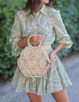 Sunshine Dokuma Hasır Saplı Çanta