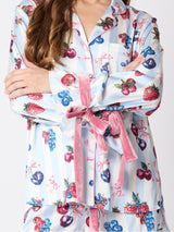 Mavi Pijama Takımı Fiyonklu Manşetler