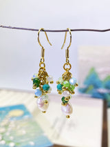 Küçük Taze Üzüm Salkımı Püskül Küpe