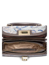 CHRISBELLA Embroidered Bamboo Handle Bag