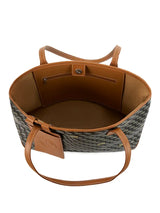 Vintage Monogram Large-Capacity Horizontal Tote Bag