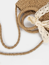 Woven Beach-Style Mini Basket Shoulder Bag