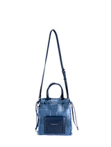 Denim Patchwork Lucky Bucket Crossbody Tote