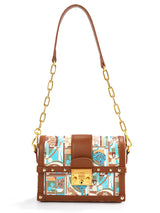 Animal Print Chain Crossbody Bag