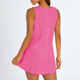 Siyah Taraklı A Kesim Plaj Elbisesi