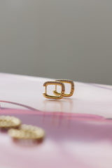 18 Ayar Altın Kaplama Özel Tılsım Küpe Altın