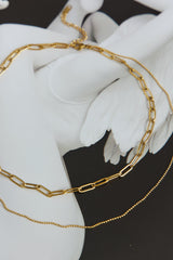 18 Ayar Altın Kaplama Gece Parıltılı Kolye Altın