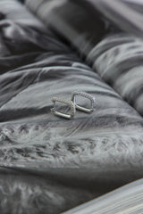 18 Ayar Altın Kaplama Özel Tılsım Küpe Gümüş