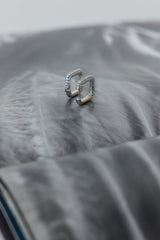 18 Ayar Altın Kaplama Özel Tılsım Küpe Gümüş