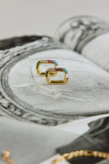 18 Ayar Altın Kaplama Özel Tılsım Küpe Karışık