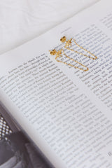 18 Ayar Altın Kaplama Yıldız Malzeme Küpe