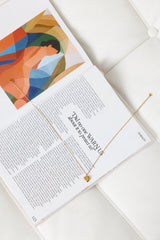 18 Ayar Altın Kaplama Yıldızlı Kalp Kolye