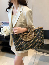 Moda Tatil Plajı El Yapımı Hasır Çanta