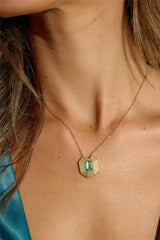 18 Ayar Altın Kaplama Yüksek Statü Kolye Altın