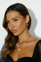 18 Ayar Altın Kaplama Darling İnci Kolye Altın