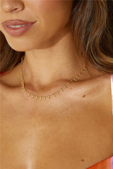 18 Ayar Altın Kaplama Kraliçe Şeyler Kolye Altın