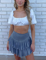 Delilah Fırfırlı Mini Etek