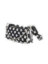Checkerboard Chain Top Handle Shoulder Bag
