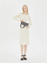 Checkerboard Chain Top Handle Shoulder Bag