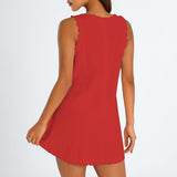 Siyah Taraklı A Kesim Plaj Elbisesi