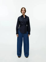 Asymmetric Wrap Shirt