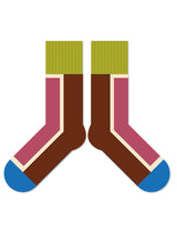 Renkli Çizgili Pamuklu Çorap