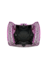 Full Rhinestone Mesh Evening Bucket Bag