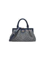 New Blue Luxury Frame Top Crossbody Bag