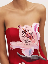 Rosario Floral Appliqué Mini Dress