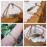 Noel El Yapımı Orman İnci Kar Tanesi Bileklik