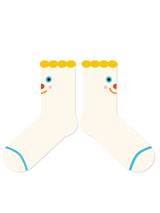 Eğlenceli ve Sevimli Çizgi Desenli Pamuk Çorap