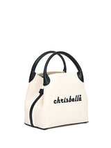 New High-End Letter Canvas Tote with Detachable Strap
