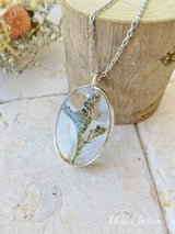 Reçine Preslenmiş Çiçek Kolye - Renkli Karışık Çiçek Seti