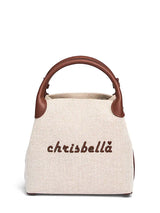 New High-End Letter Canvas Tote with Detachable Strap