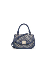 Spring Jacquard Star Top Handle Bag