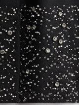 Taş Süslemeli İpek Ceket Şort Takımı