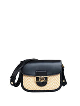 Colorblock Saddle Crossbody Bag