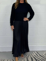 Pliseli Panel Elbise