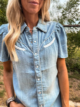 The Booker Western Button Down (Blue)