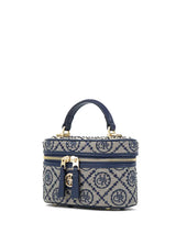 Jacquard Star Embellished Top Handle Bag