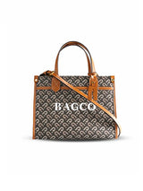 Designer Print Crossbody Tote Handbag