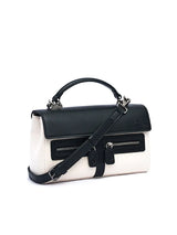 New Pebbled Leather & Canvas Shoulder Crossbody Tote