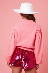 Payet Yüksek Bel Şort