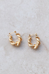 18 Ayar Altın Kaplama Yenilenen Palet Küpe