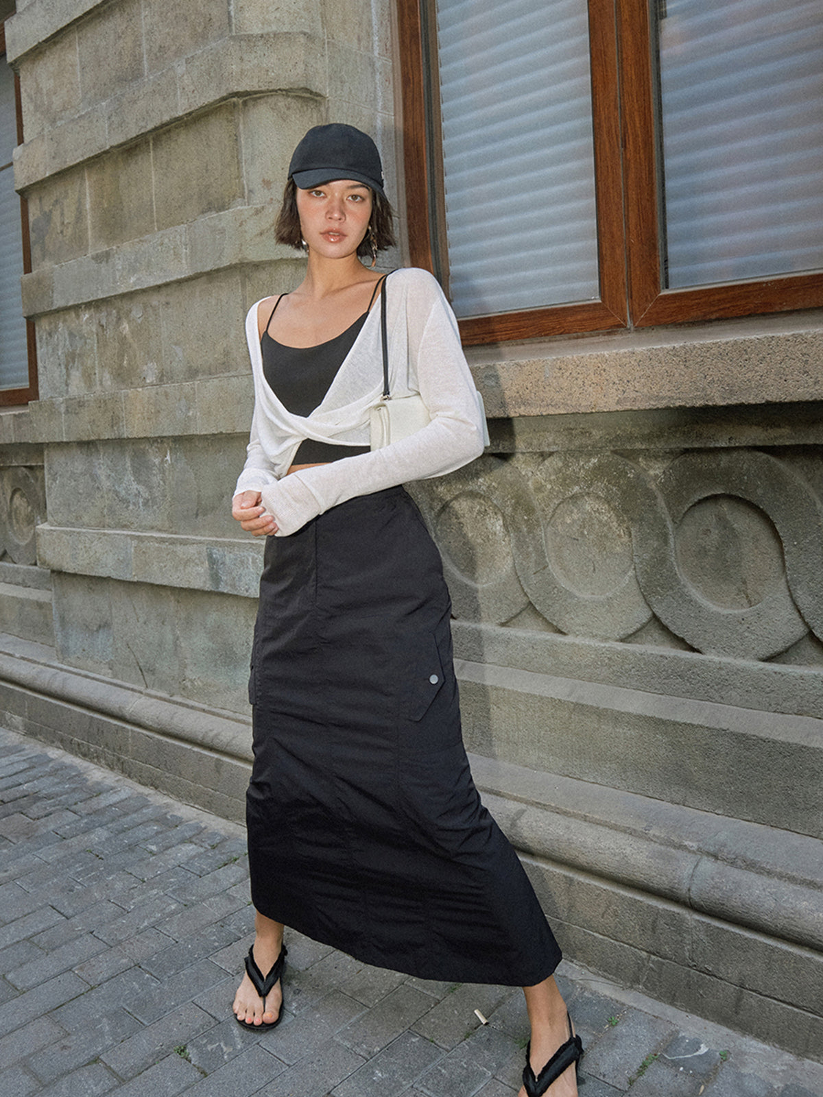 Twist Cover Up Kısa Örgü Üst
