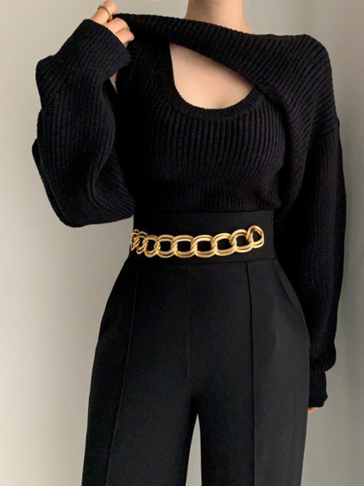 Kullanışlı İki Parça Bolero Kazak