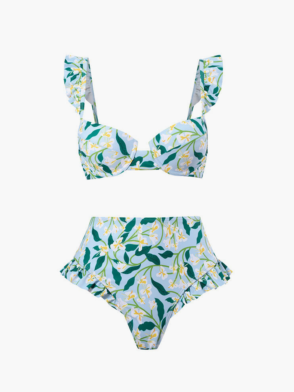 Details Composition: 82% Polyester, 18% Elastane Design: Removable Pads, Print Material: Jersey Occasion: Vacation Size & Fit Stretch: Medium Stretch Fit Type: Regular Fit
