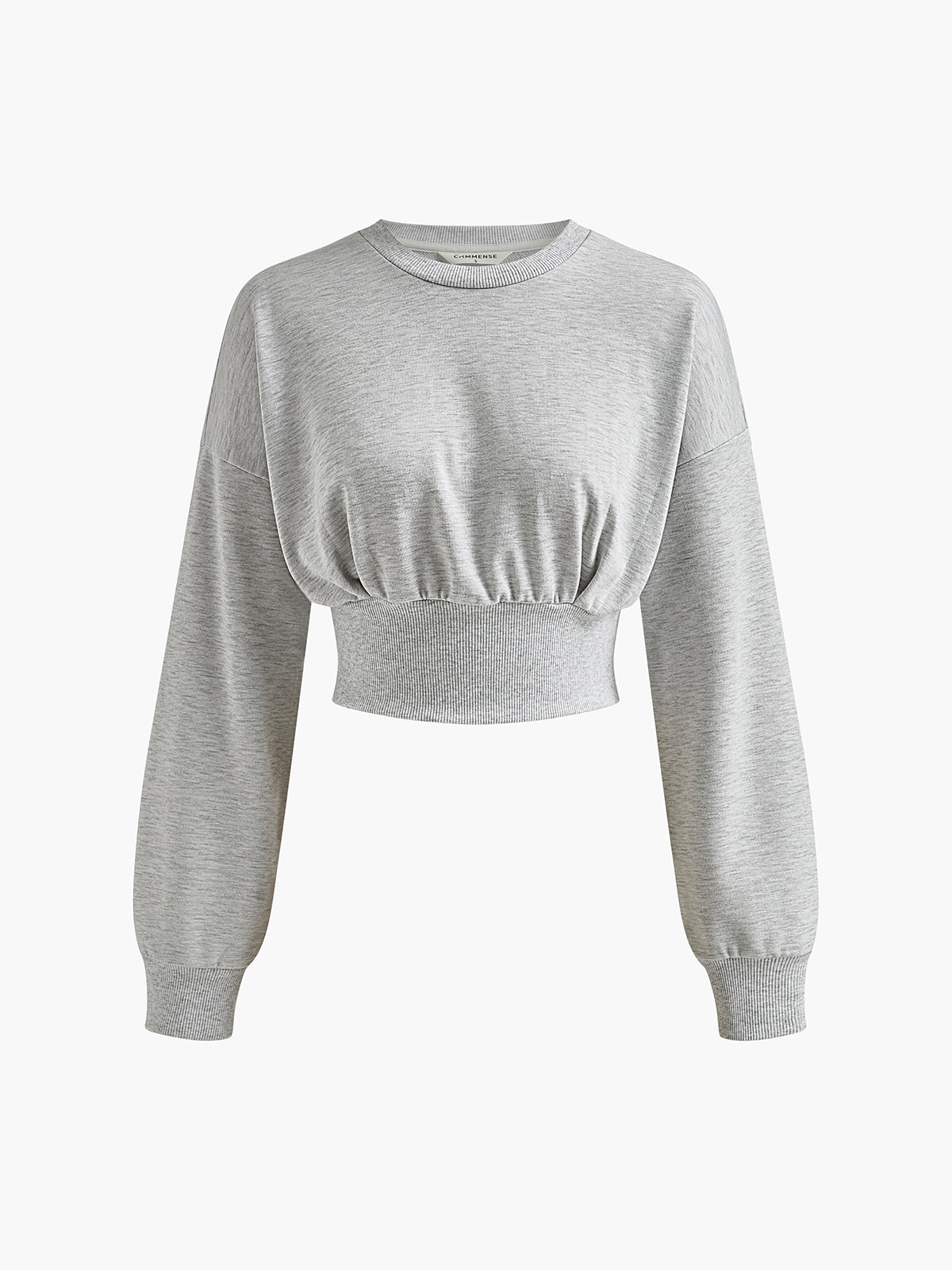 Pamuklu Pileli Sweatshirt