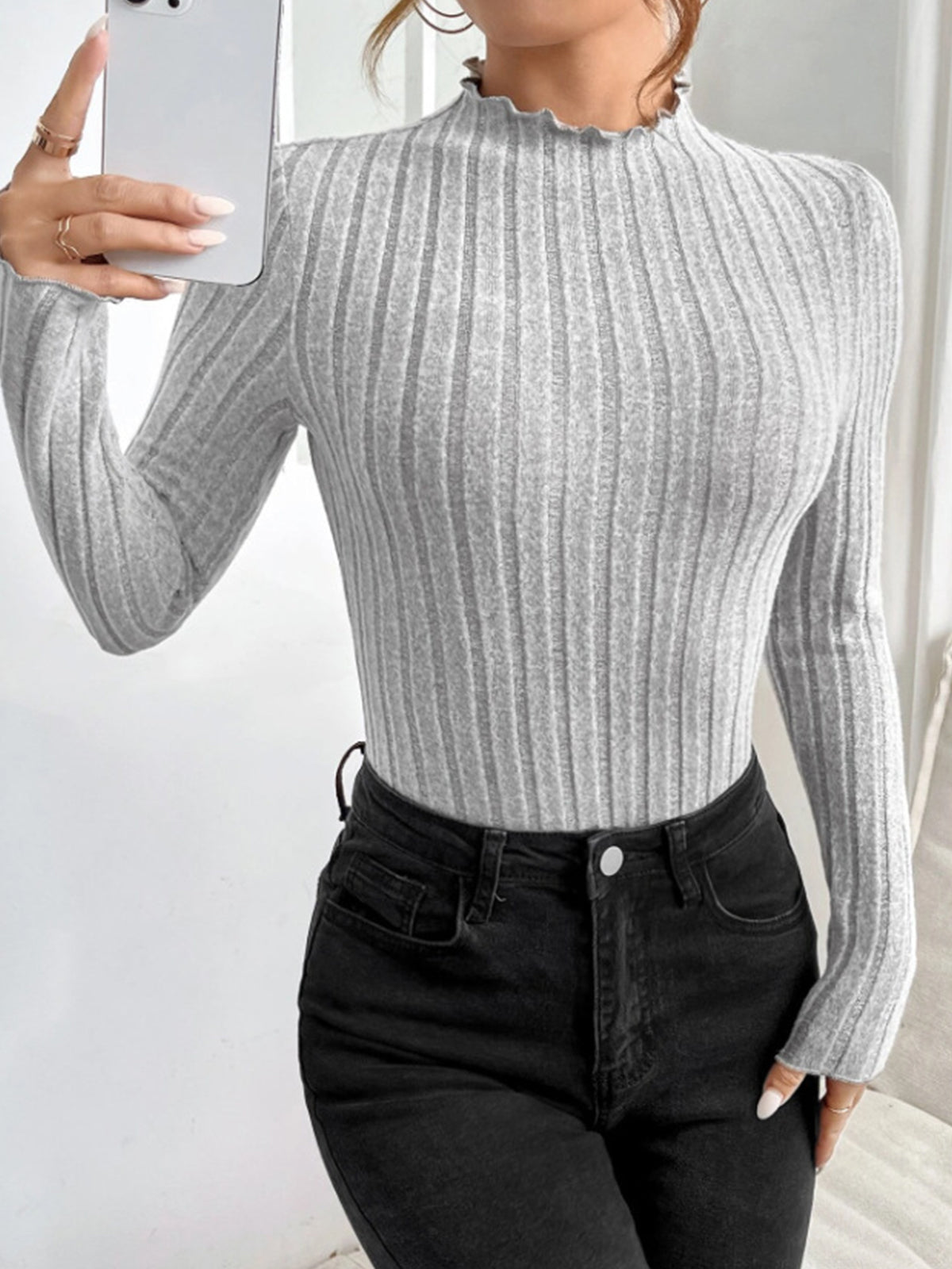 Kaburgalı Marul Kenarlı Slim Body