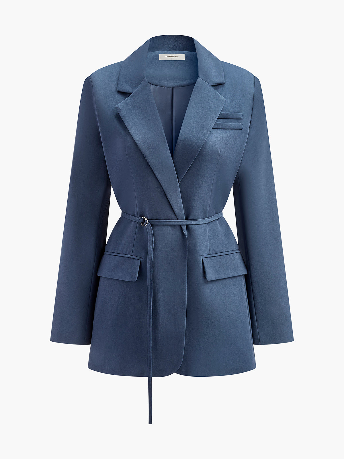 Şık İnce Kemerli Blazer